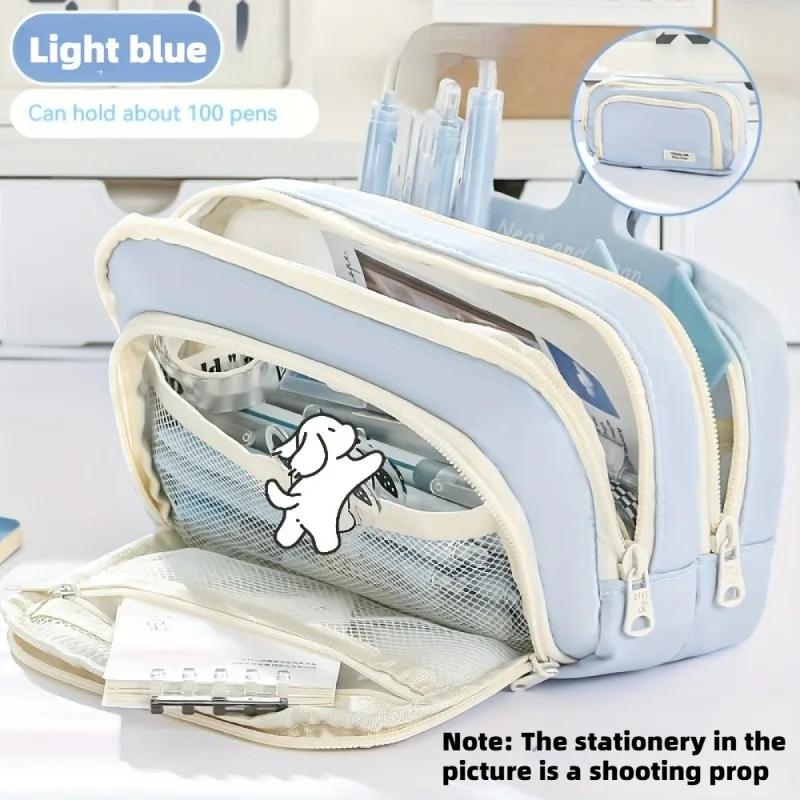 

Large Capacity Pencil Case Stationery Box Pencil Pouch Handheld Pen Bag for Elementary, Middle, and High School Students