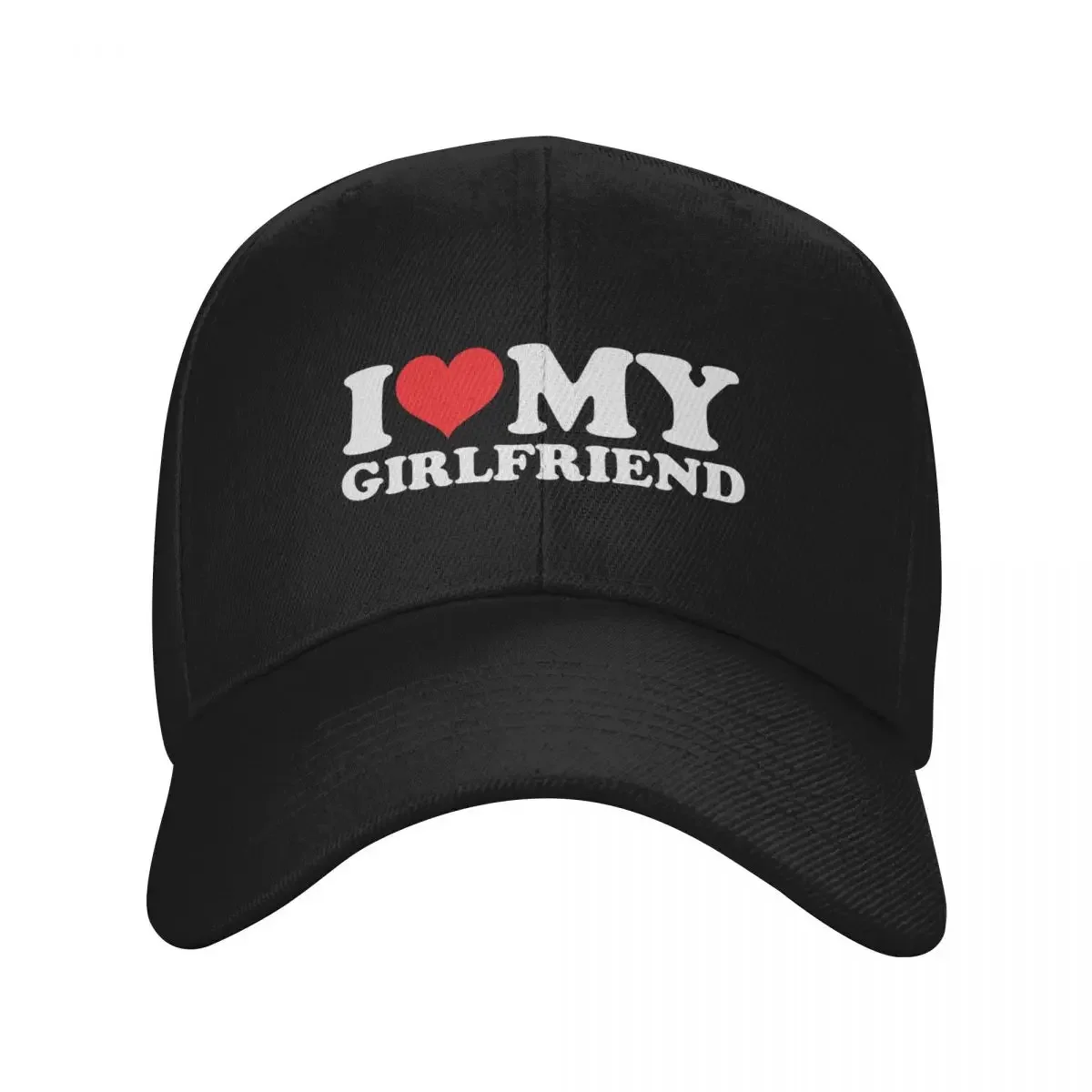 

I Love My Girlfriend Baseball Cap Hat Luxury Brand Wild Ball Hat Luxury Cap New Hat Trucker Hats For Men Women's