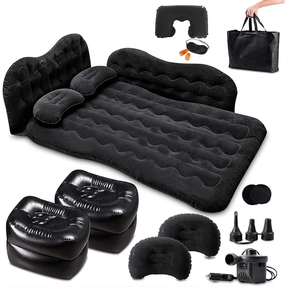 

Car Air MattrTruck Back Seat Bed – Camping Bed Iatable Mattr– Portable Travel Bed with Pillows – Travel Camping Sleng Outdoor Be