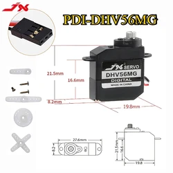 JX PDI-DHV56MG 1.2kg Torque Coreless Motor HV Metal Gear 5.6g DC4.8~7.4V Servo for RC Fixed-wing Airplane Car Robot Arm