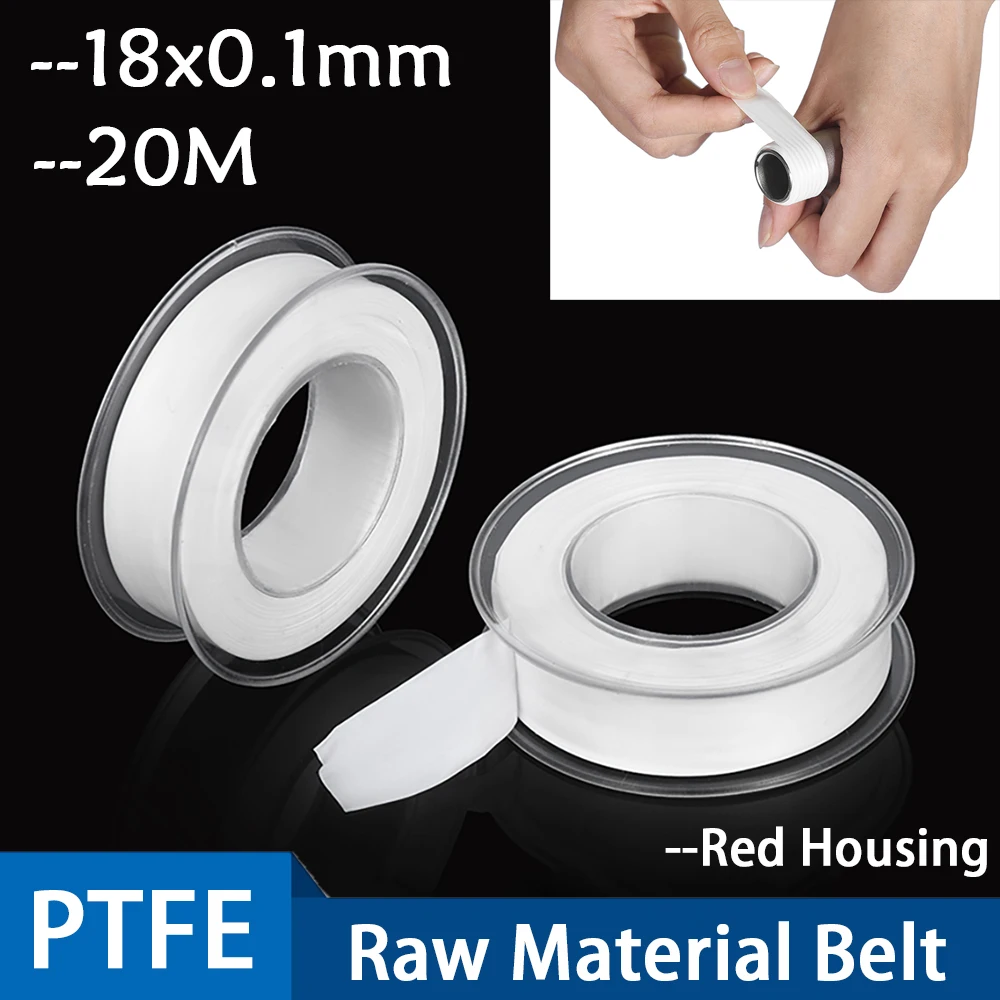

20M/Roll White Raw Material Tape PTFE Thread Tape Roll Plumbing Plumber Fitting For Water Pipe Gas Pipeline Sealing Tape Sealers