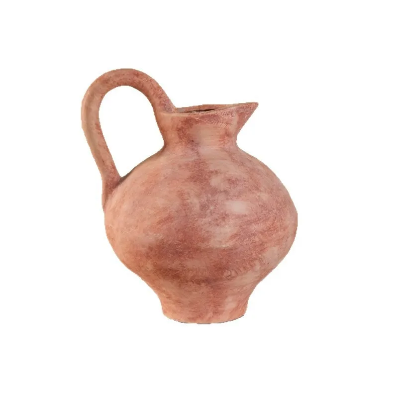 

ceramic vase wabi-sabi wind pottery living room B & B flower arrangement simulation flower table decoration ornament
