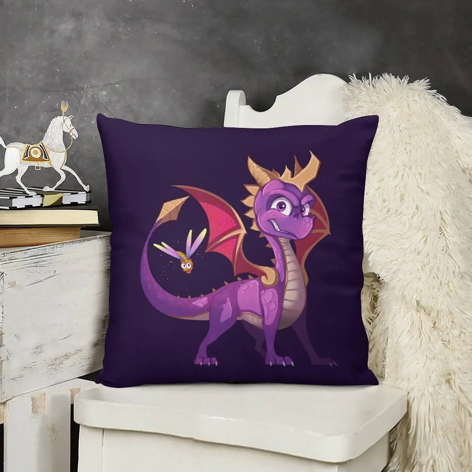 

Dynamic Duo Throw Pillow Room decorating items pillow cover luxury pillowcases for sofa cushions Elastic Cover For Sofa pillow