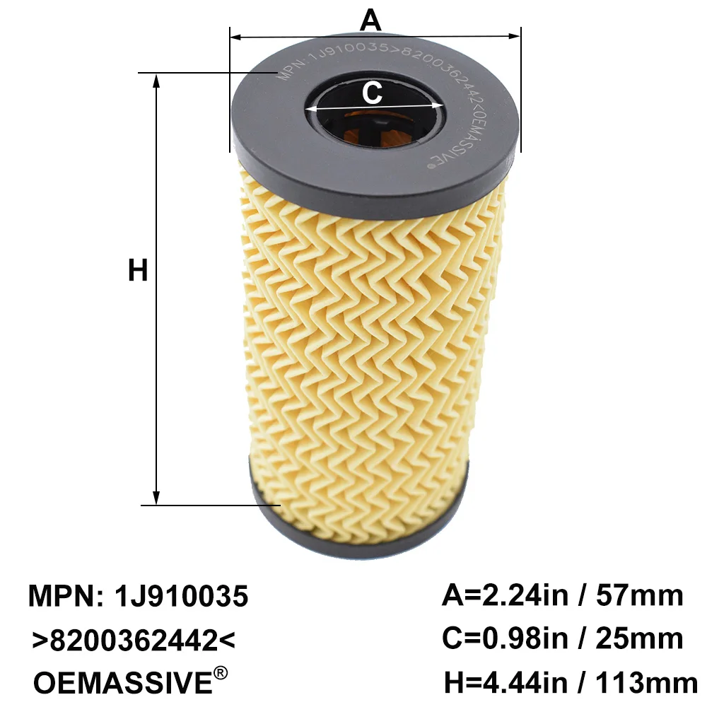 Oil Filter 8200362442 For Nissan Qashqai Dualis J10 2011 2012 2013 1.6L / Renault Scenic 3 2009 2010 2011 - 2017 2018 2019 2.0