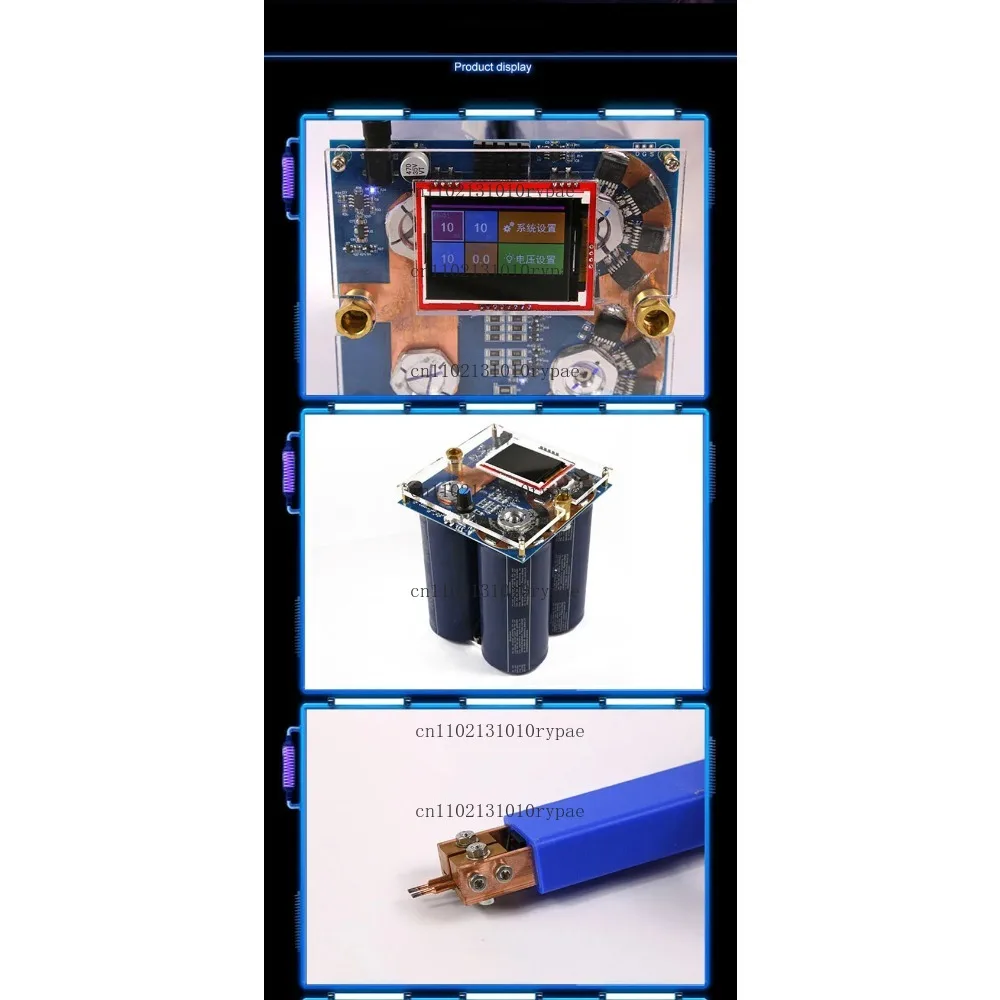 Farad Capacitor Butt Welder Household Welding Double Pulse Adjustable High Power Spot Welder Hot