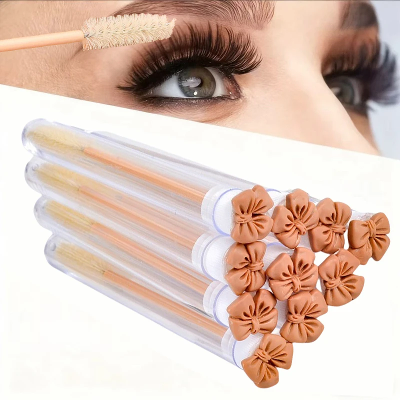 مجموعة فرش ماسكارا أنبوبية مكونة من 10 قطع مع فرش مكياج واقية، فرشاة حواجب، فرشاة رموش، فرشاة لاش، سوبولي #1