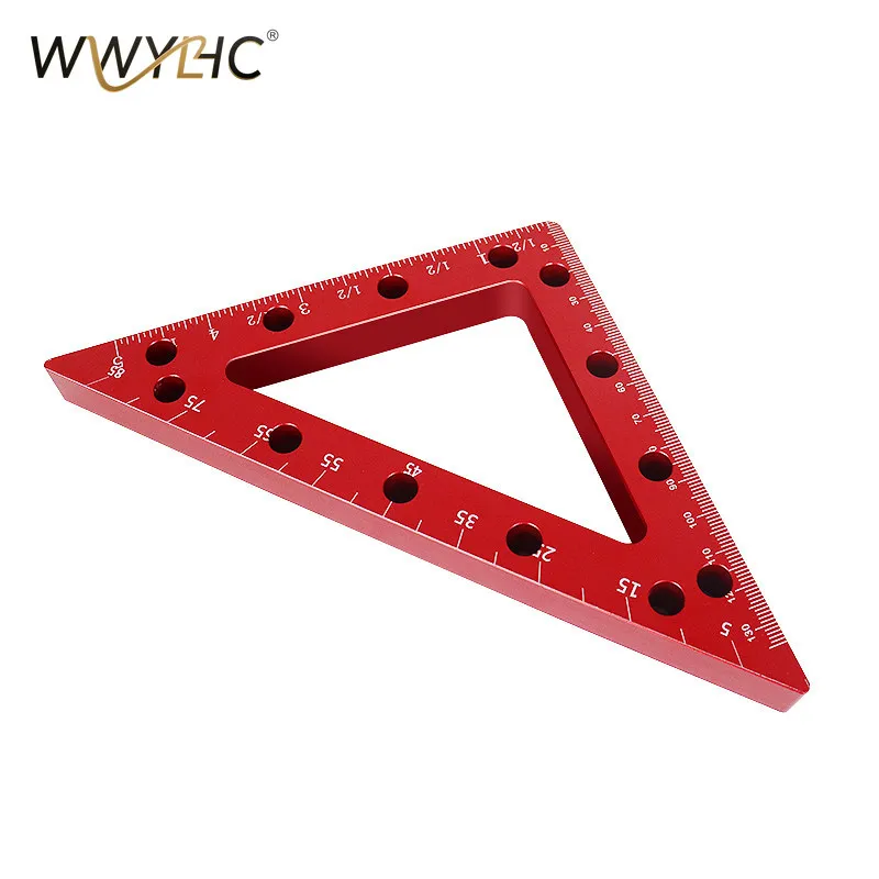 150MM 90 Degree Aluminum Alloy Woodworking Panel Positioning Ruler Installation and Fixing Clip Turning Imperial System