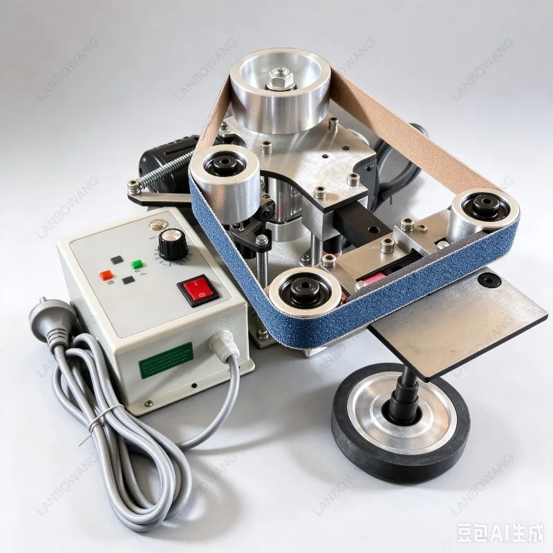 Direct Sales Vertical and Horizontal Dual-purpose Small Belt Sander, Export 550W Stainless Steel Belt Sander, Desktop Sander