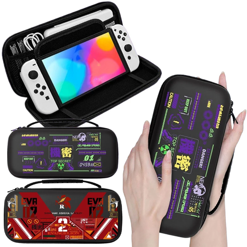 

EVANGELION Eva-01 Carrying Case for Nintend Switch NS Oled Lite Storage Bags Anime Hard Shell Protective Cover for Switch 2 Case