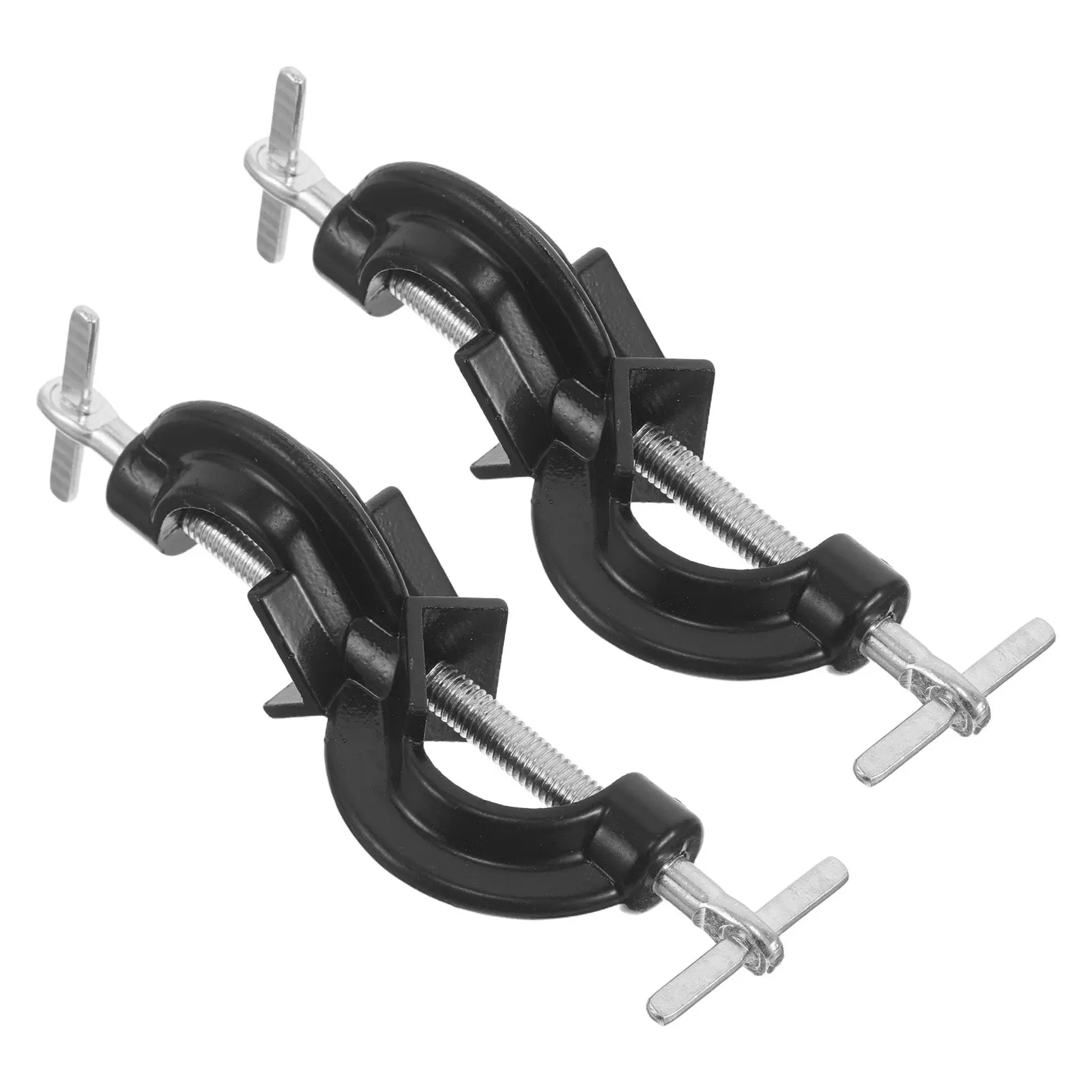 

2Pcs Lab Stand Clamp Holder Alloy Double Bosshead Adjustable Cross Clamp for Laboratory Rod Test Tube Flask Support Heavy Duty