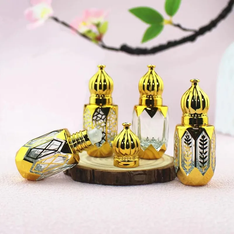10/30pcs Essential Oil Roll On Bottles 3ml 6ml Glass Roller Bottles Empty Refillable Bottles Perfume Containers Sample Test Vial