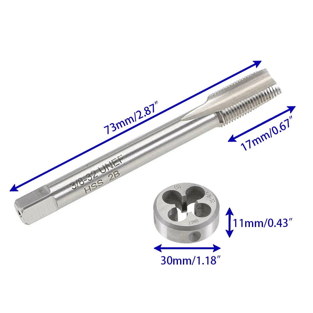 Tap Tap And Die High Speed Steel 2pcs 3/8\