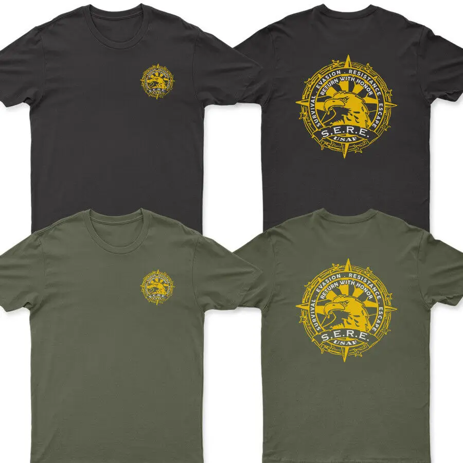 Survival, Evasion, Resistance, and Escape- USAF SERE T Shirt New 100% Cotton Short Sleeve O-Neck T-shirt Casual Mens Top