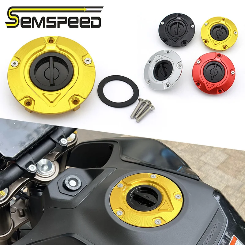 

SEMSPEED CNC Aluminum Fuel Tank Gas Cap Right Thread For CFMOTO 800NK Naked Sport Bike NK 800