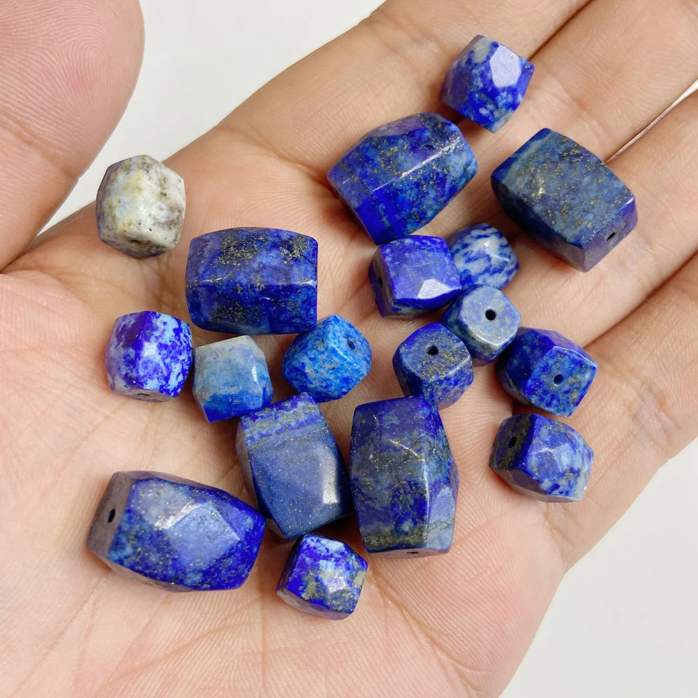 Natural Raw Mineral Stone Beads Square Shape Bead Citrine Quartz Reiki Healing Beads For Jewelry Making DIY Necklace Bracelet