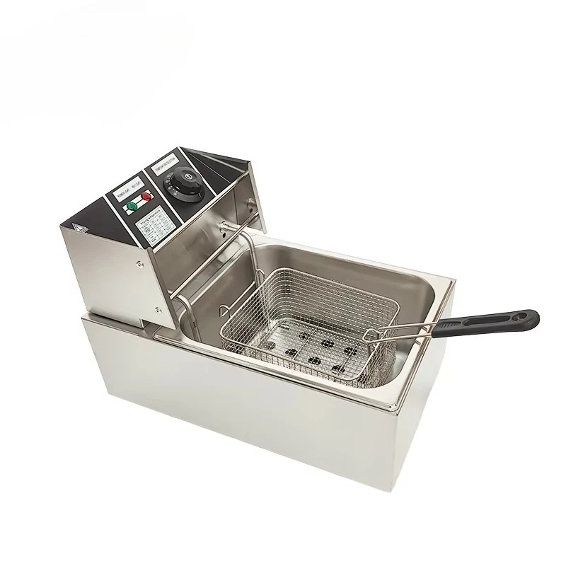 Table Top Single-tank Stainless Steel Electronic Fryer,Commercial Fryer
