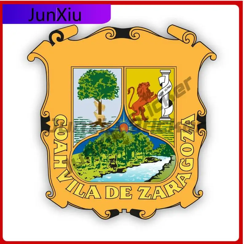 

Coahuila Coat Of Arms Sticker Uv Protected Ch Coah De Zaragoza Mexico Free And Sovereign State Of Coa Car Sticker Vinyl Decal