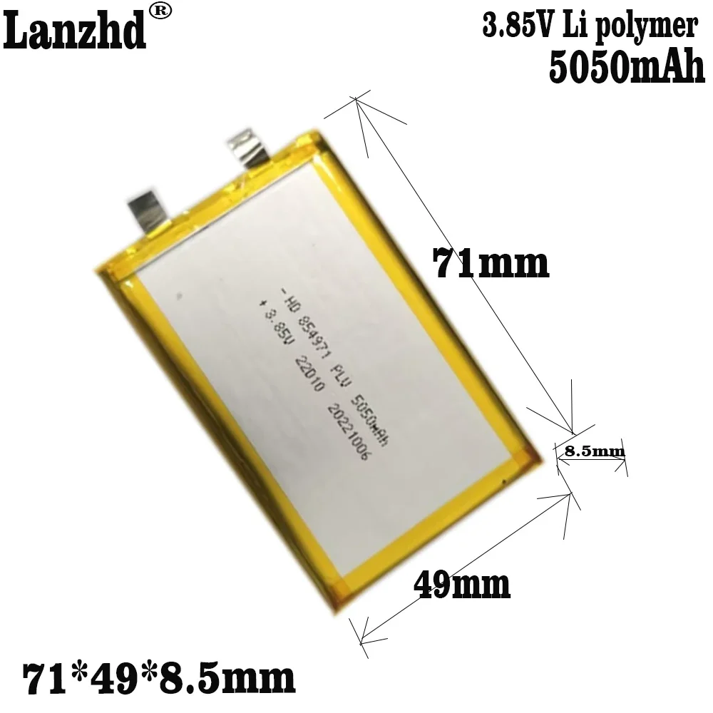 Li Polymer Battery 3.8V Lithium Battery 854971 5050MAH Game Machine MP3 MP4 MP5 Lithium Battery GPS Navigator