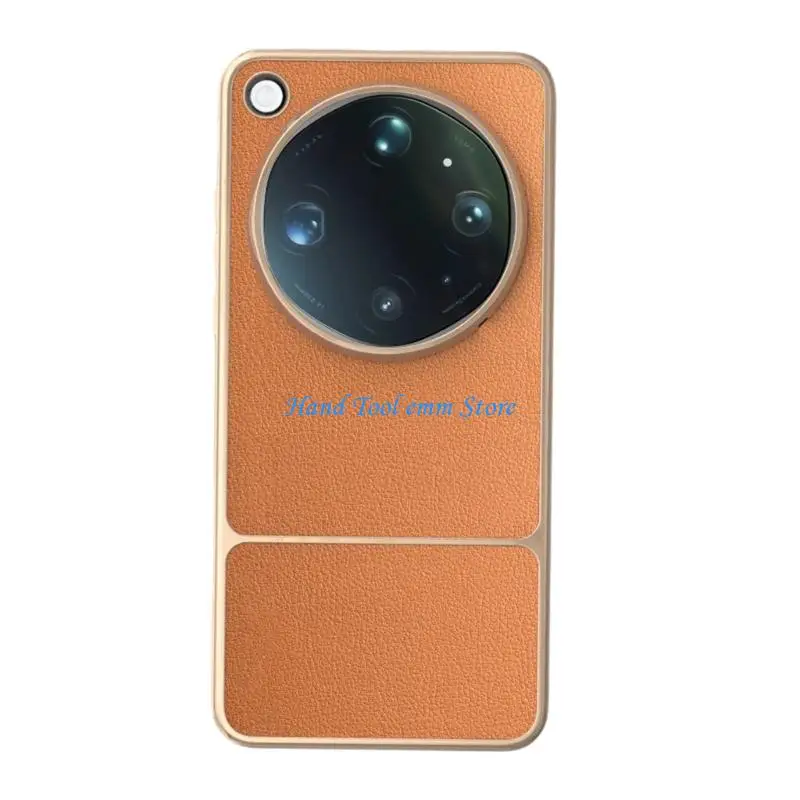 Picture 4: H37F Leather Texture Shockproof Cover Shell Scratchproof Skin Case Easy To Clean And Install Protector Case for Find X9