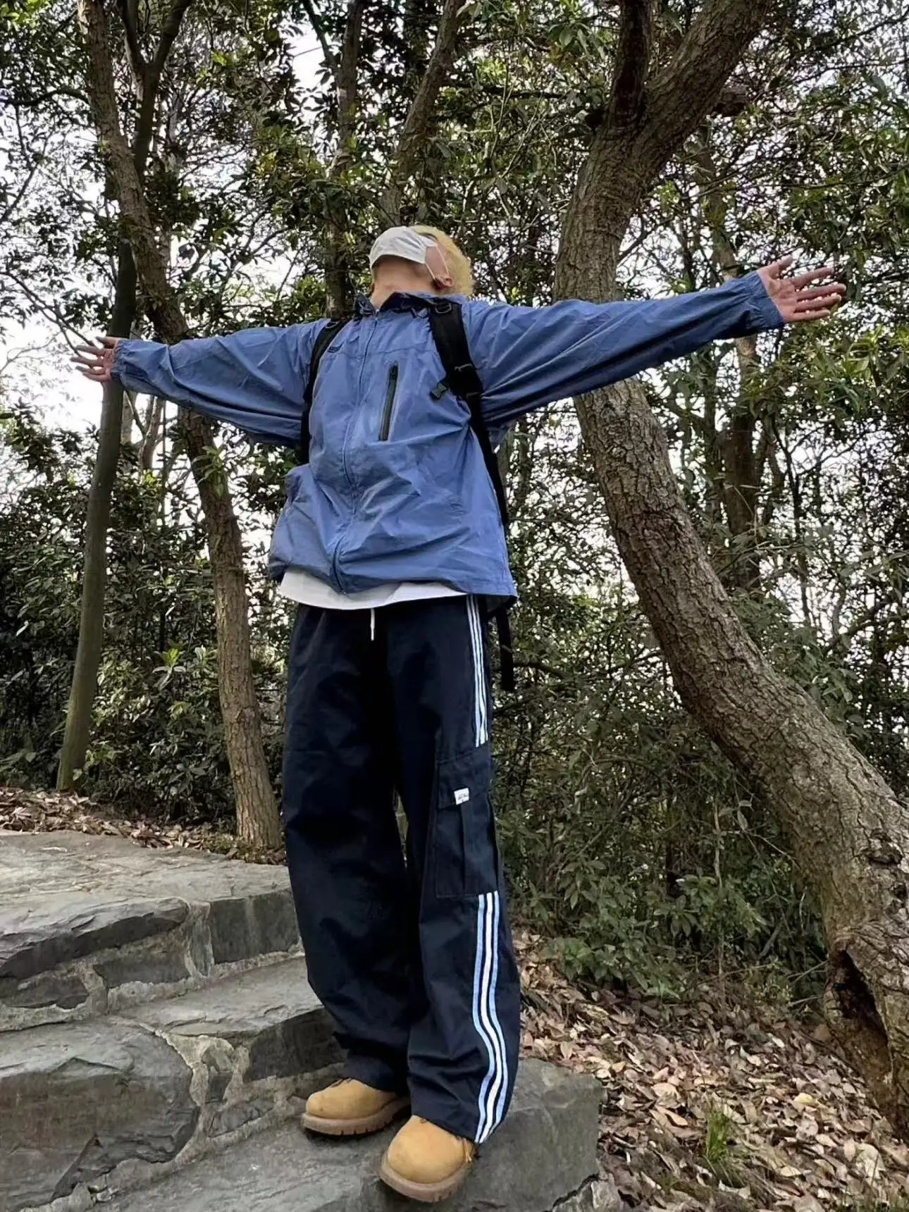 

American Retro Striped Sports Pants Loose Casual Elastic Waist for Men And Women Couple Match Autumn Leisure Long Pants