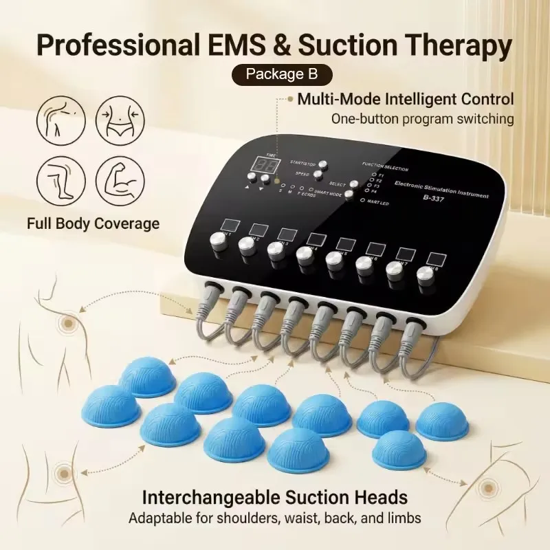 Electronic EMS Abdominal Muscle Stimulator Massage Pad Multi Intensity Body Toning Trainer Portable Home Workout Fitness Machine