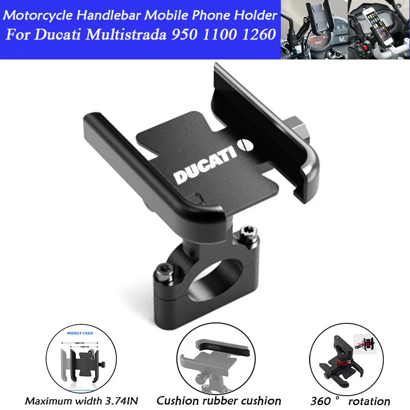 Für Ducati Multistrada 950 1100 1260 1200 S Sport Grand Tour Motorrad Lenker Handy Halter GPS Stand Halterung