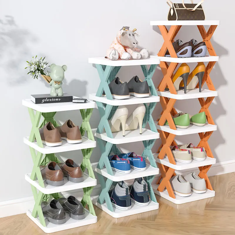 

2-9 Layers DIY Assembly Shoe Shelf Simple Multi-layer Space-Saving Folding Shoe Rack Home Storage Shoe Hanger Organizer Cabinet