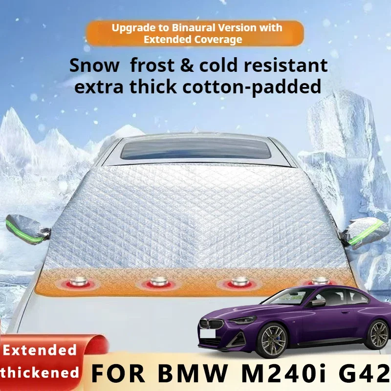 

Thickened Car Now Sunshade Windshield Cover With 5/9 Magnets UV Protection Anti Snow Sunlight For BMW M240i G42