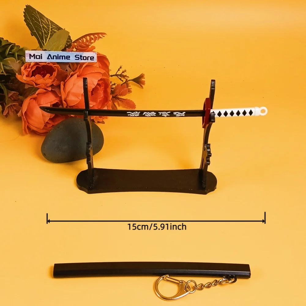 ดาบคาตานะโลหะขนาด 6 นิ้ว ของตกแต่งดาบเหล็ก ดาบอนิเมะ ดาบคาตานะญี่ปุ่นแท้ ใบมีดดาบนินจา ของเล่นไม่คม ของขวัญ