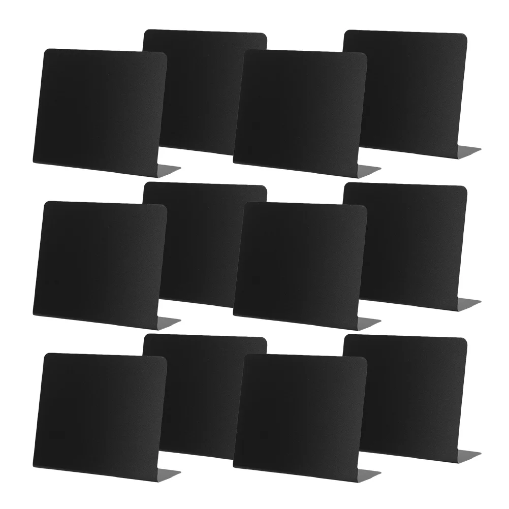 12 Pcs Mini Desktop Sign Writing Chalkboards Blackboards for Menu The Drawing Pvc Multifunctional Restaurant