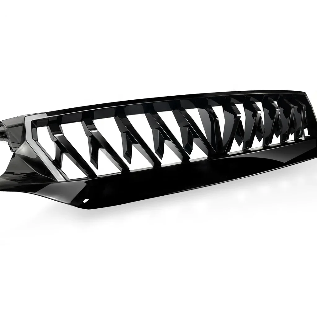 US Stock Glossy Black Shark Style Grille for 2016-2021  Sedan/Hatchback/FK8