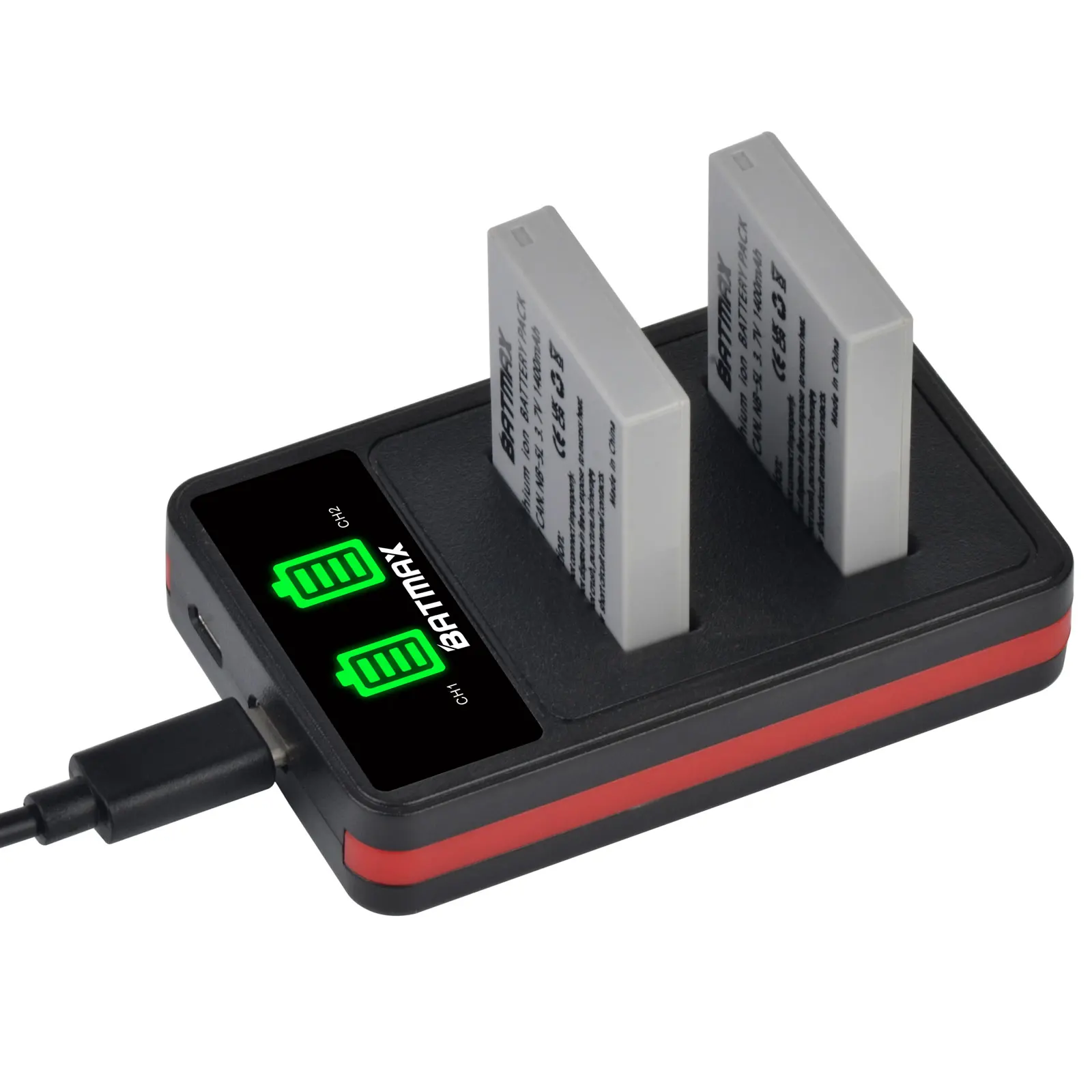 Батарея Batmax NB-5L Bateria NB 5L NB5L + двойное зарядное устройство со светодиодной подсветкой для Canon Powershot S100 SX200 SX210 IS SX230 HS SD790 SD850 SD890