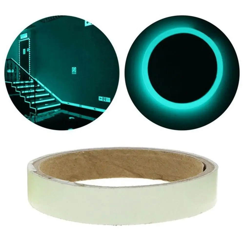 Luminous Tape Sticker High Luminance Glow Removable Waterproof Photoluminescent Glow in The Dark Safety Warning Tape