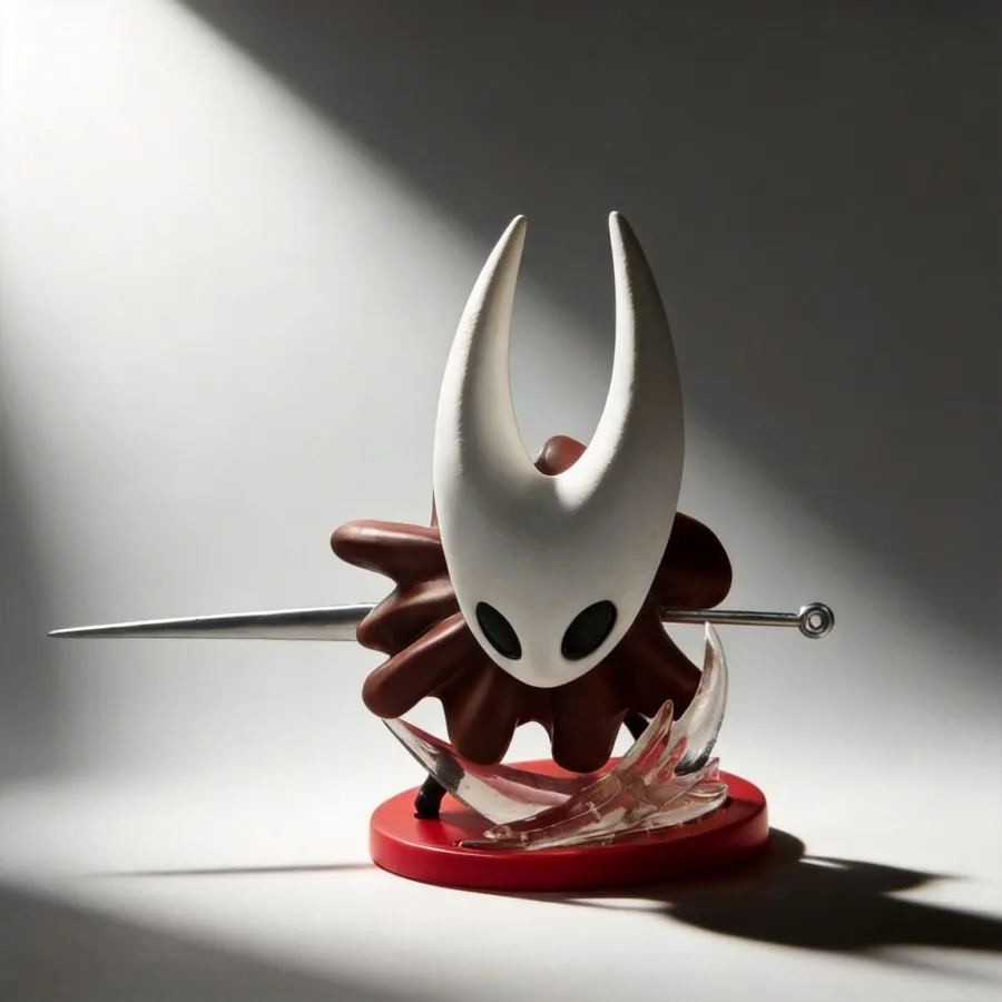

Hollow Knight GK Game Peripherals Hornet Quirrel Three Swordsmen Anime Figure - 12cm Battle Model Decoration