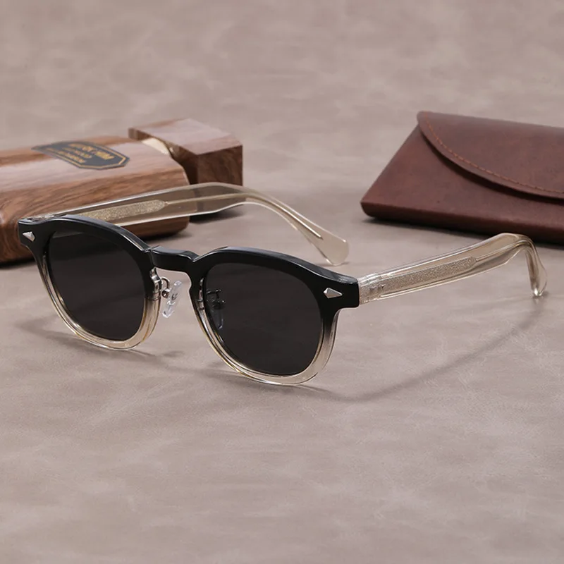 

2025 INS New Men's Retro Classic Rivet Sunglasses Fashion Women's Small Frame Presbyopia Glasses Anti Blue Light Glasses