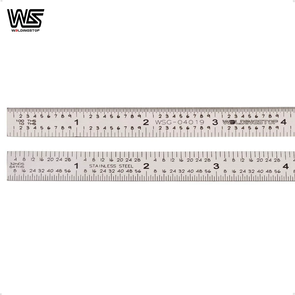 6 in Machinist Ruler Scale 5R 10ths 1/100 1/32 1/64 Graduation Flexible Decimal Inch Steel Rule