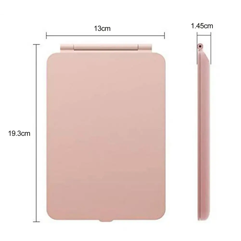 Cosmetic Makeup Mirror with Light Touch Screen Magnifying Glass Rechargeable Foldable Smart LED Makeup Mirror Bathroom