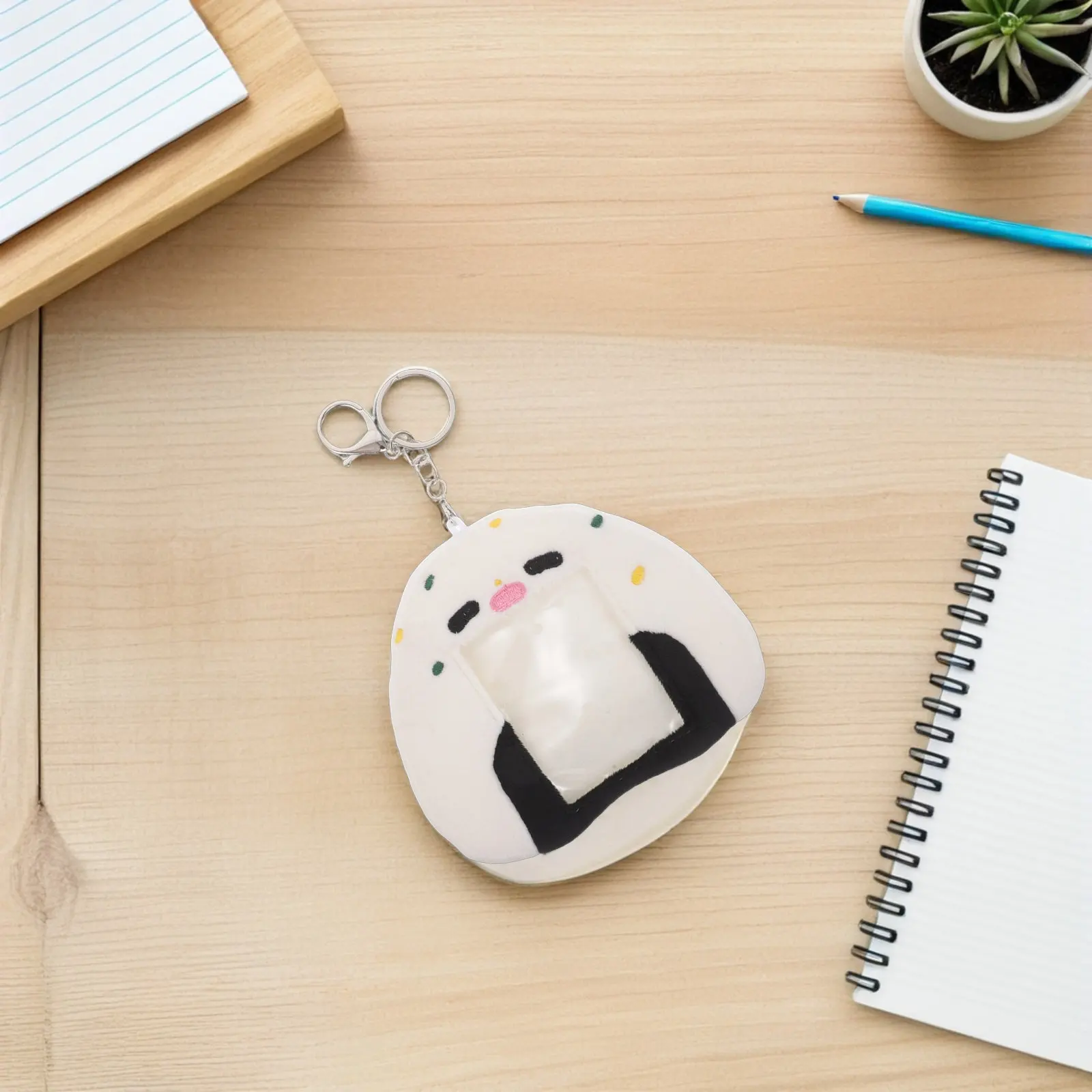 

Holder Keychain Soft Kawaii Animal Id Badge Sleeve For School Students Photo Card Organizer With Name Tag Protector - Portable