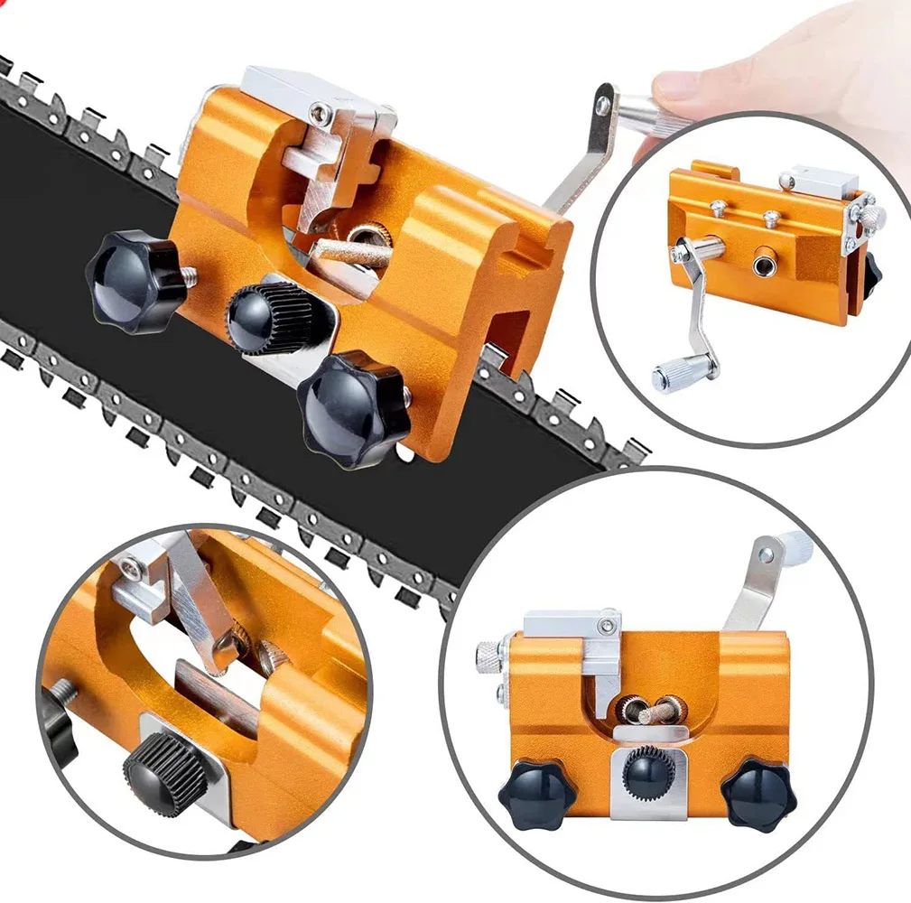 Kettensägen-Schärfgeräte, tragbare Kettensägen-Schärfmaschine, Holzbearbeitungs-Schleifsteine, elektrisches Kettensägen-Schleifwerkzeug, Dropshipping – Detail 11