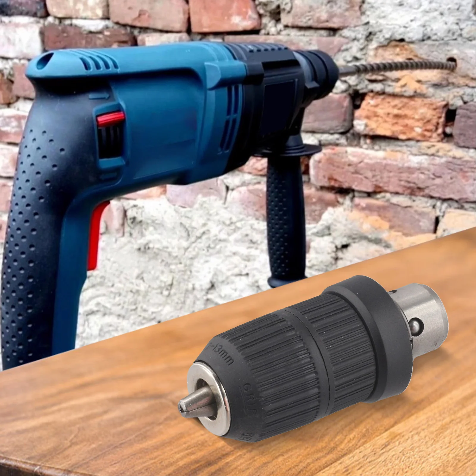 

DIY Project Electric Hammer Chuck Versatile Chuck Easy Installation Drill Accessory Holder As Shown High-quality Mechanism