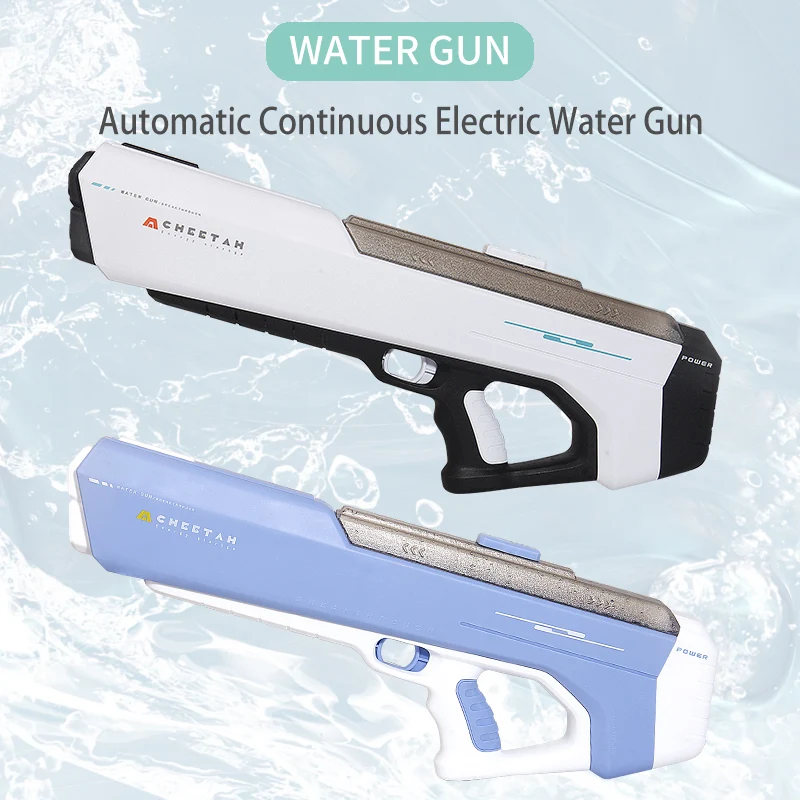 Mini Electric Automatic Water-Absorbing Water Gun with Modular Battery,Large-Capacity High-Pressure Water Spray Toy for Children