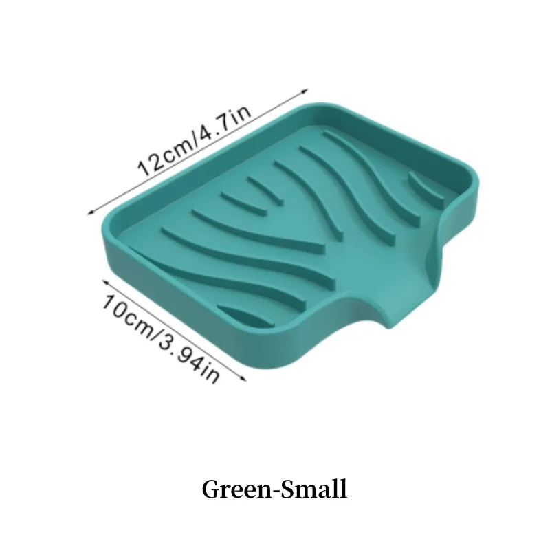 1-Pack Siliconen Afvoer Zeepkist Keuken Badkamer Antislip Gootsteen Lade Creatieve Wastafel Zeepbakje Gratis punch Afvoerrek - afbeelding 1