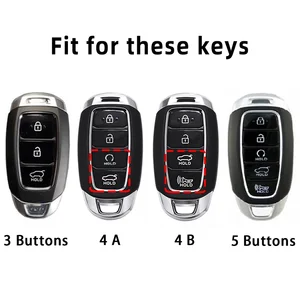 سلسلة مفاتيح غطاء غطاء علبة السيارة ، 3 ، 4 ، 5 أزرار ، هيونداي I30 ، IX35 ، كونا إنسينو ، سولاريس ، أزيرا ، العظمة ، IG ، أكسنت ، سانتا في ، باليسيد أفضل 10 مبيعات مصغرة من أزيرا - رقم 4