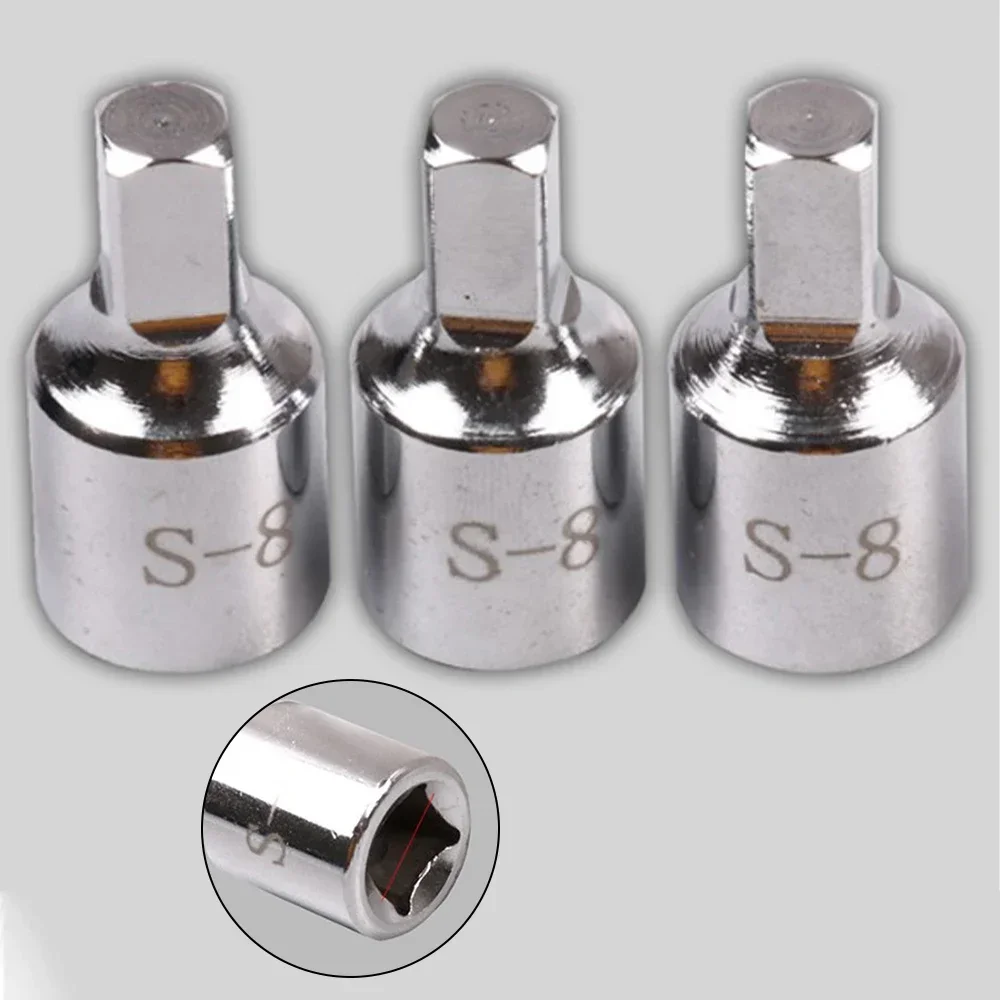 8mm Square Head With 3/8 Drive Oil Drain Pan Drain Plug Wrench Tool Remover Fit For Rear Axle Gearbox Crankcase