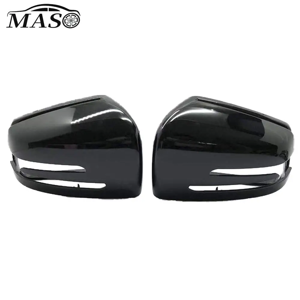 

2PCS Glossy Black Replacement Rearview Side Mirror Covers Cap for Mercedes-Benz S Class E Class C Class W212 W204 W221 2009-2013