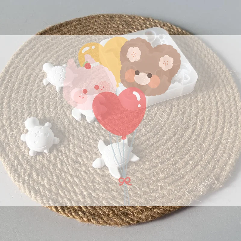 

Four Turtles Plaster Silicone Molds DIY Heart Star Texture Shell Ornaments Epoxy Resin Mould Scented Animal Candle Soap Mold