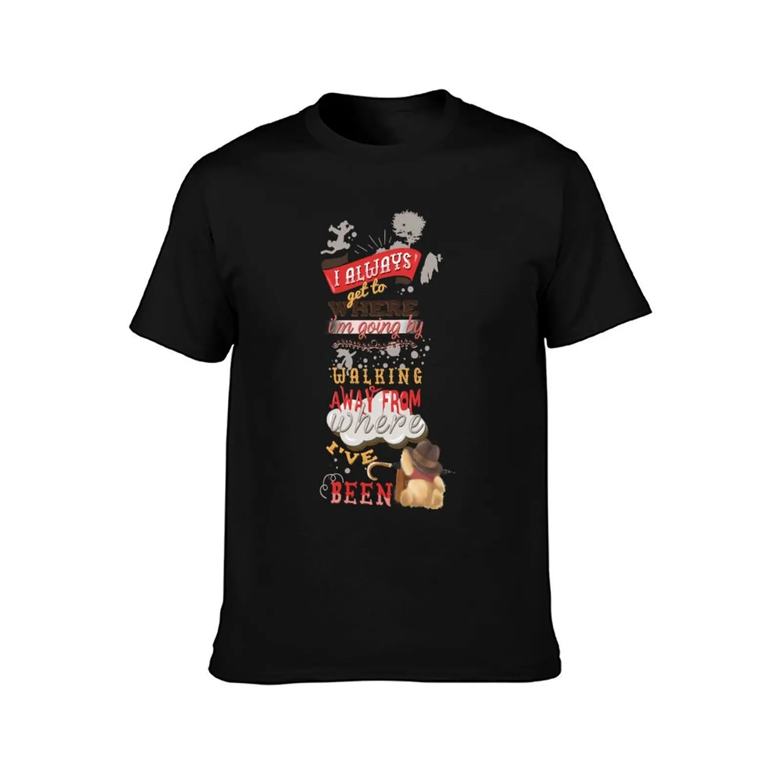Boy Who Loves I'm Going By Walking Away From Where I've Been Vintage Photography T-Shirt Streetwear Print Tee Shirt T-Shirt