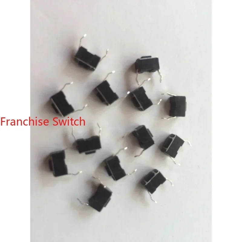 10PCS TP-1106W Light Touch Switch 3*6*4.3mm Direct Insertion 2-pin Mini Button 3X6X4.3