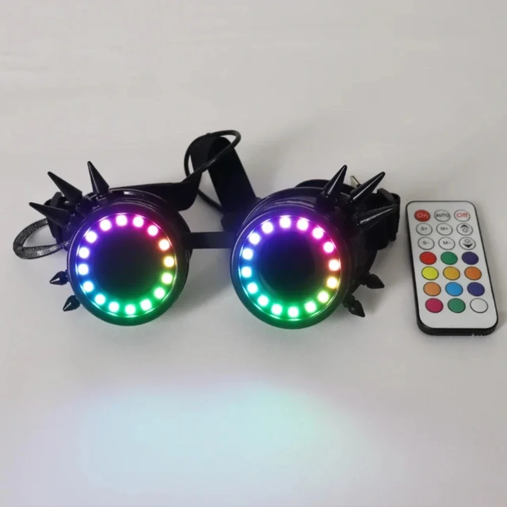 LED Goggles Glasses Pixel Pro Kaleidoscope Lens Over Intense Lights EDM DJ Rave Costume Party Sun Glasses