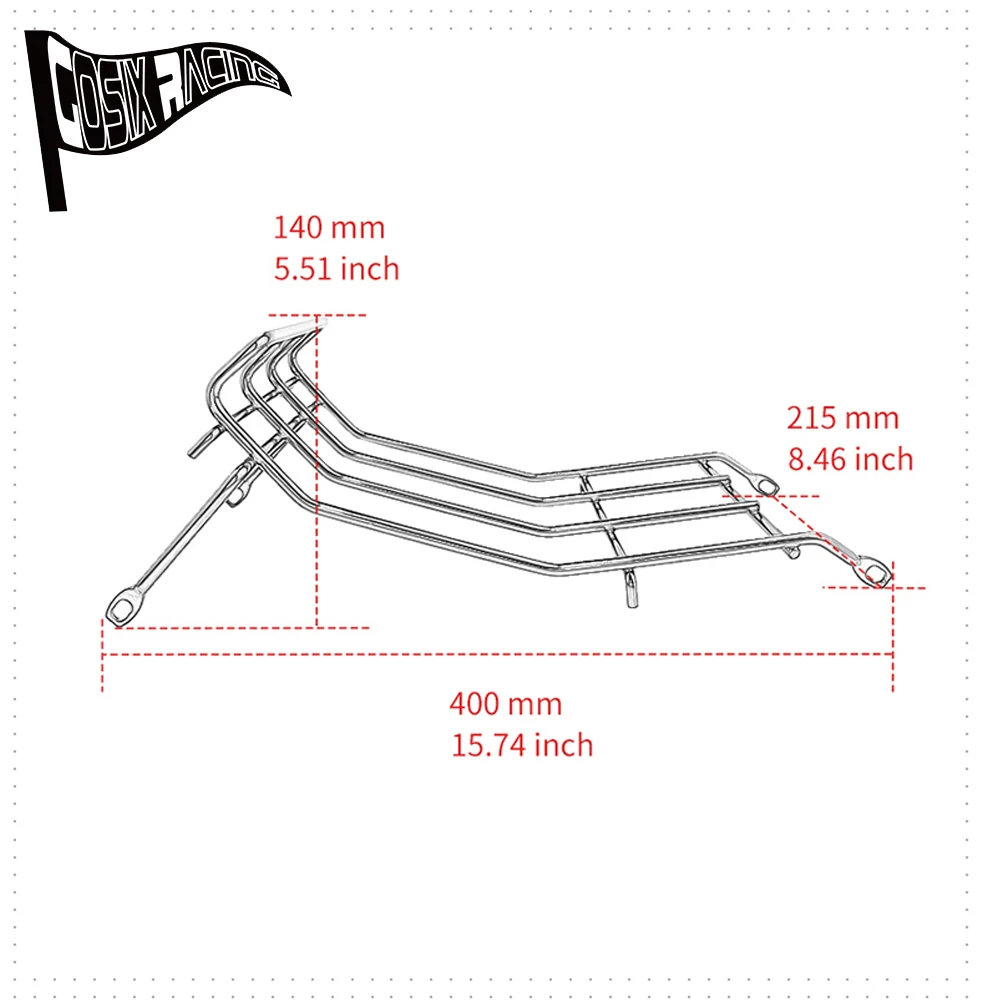 Motorcycle Middle center rack Storage Shelf Fit Super Cub C125 2019-2025 2020 2021 2022 2023 2024